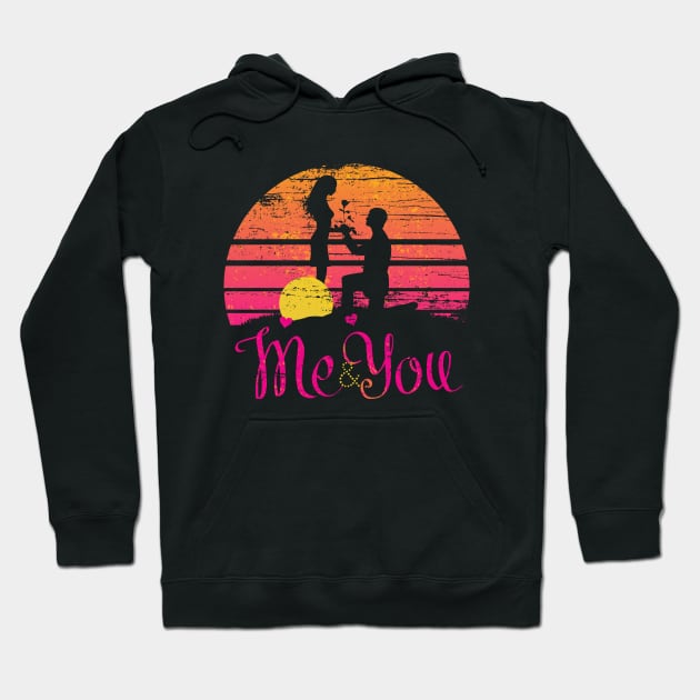 Funny valentines day cute design for couples My one and only Hoodie by Goldewin